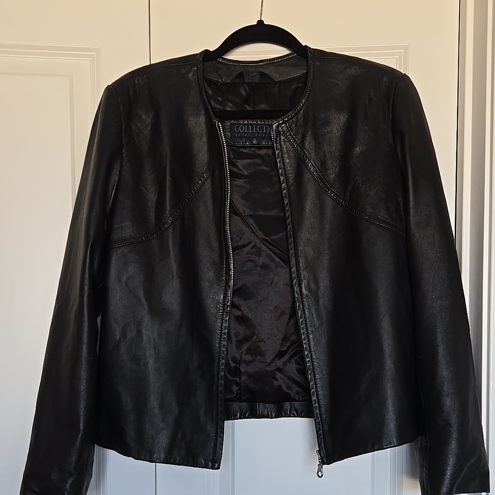 Women's Black Leather Jacket